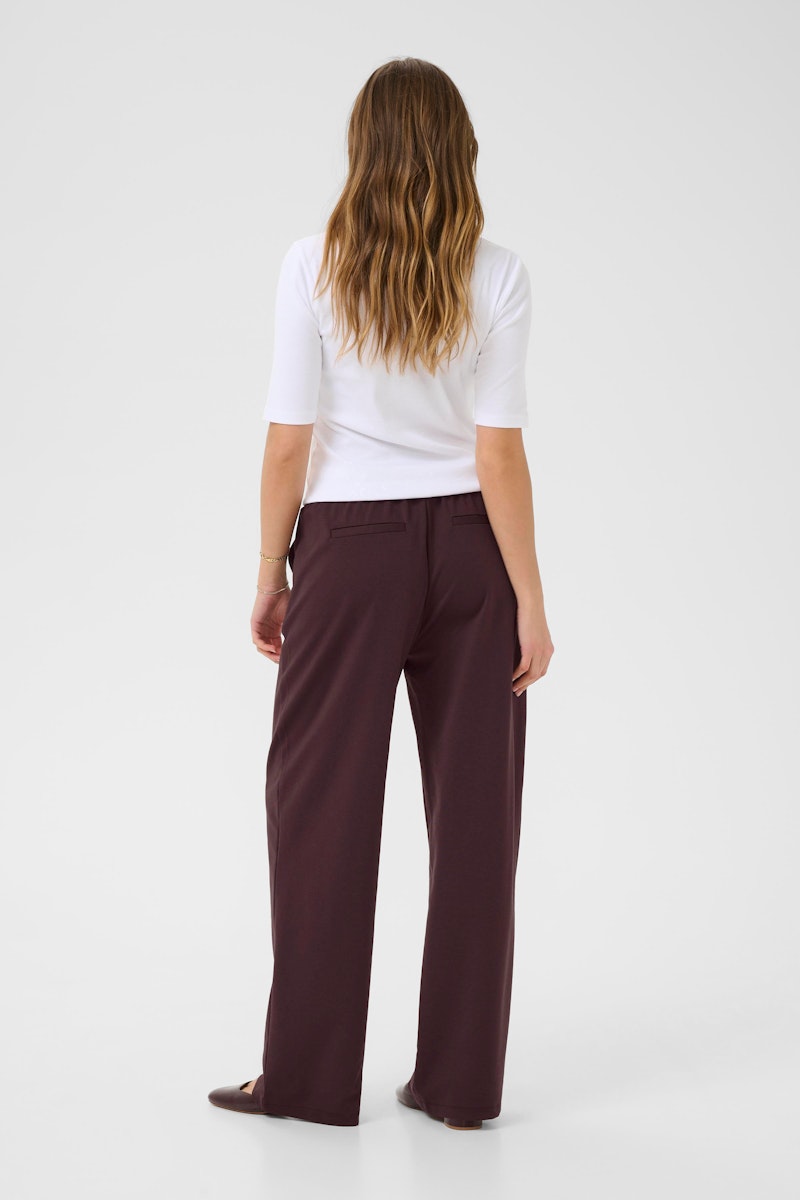 Kaffe Jenny Straight Pants in Fudge