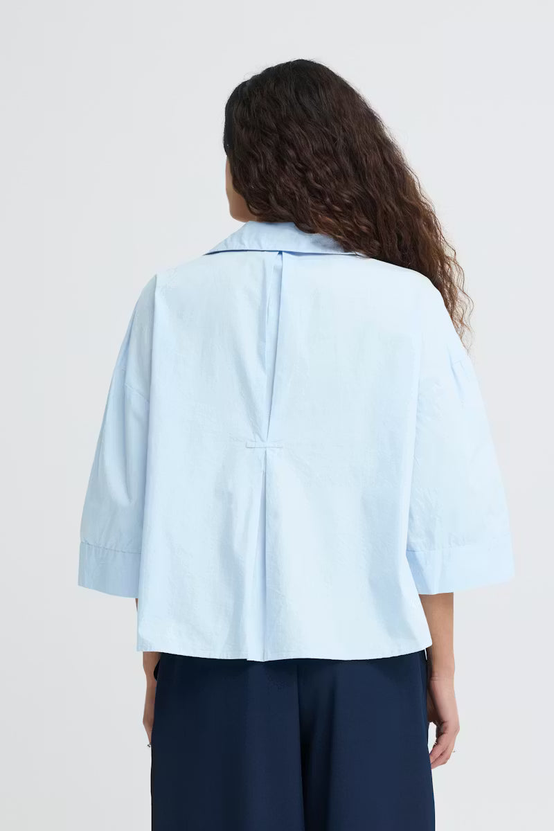 ICHI Luanne Shirt in Floaty Blue