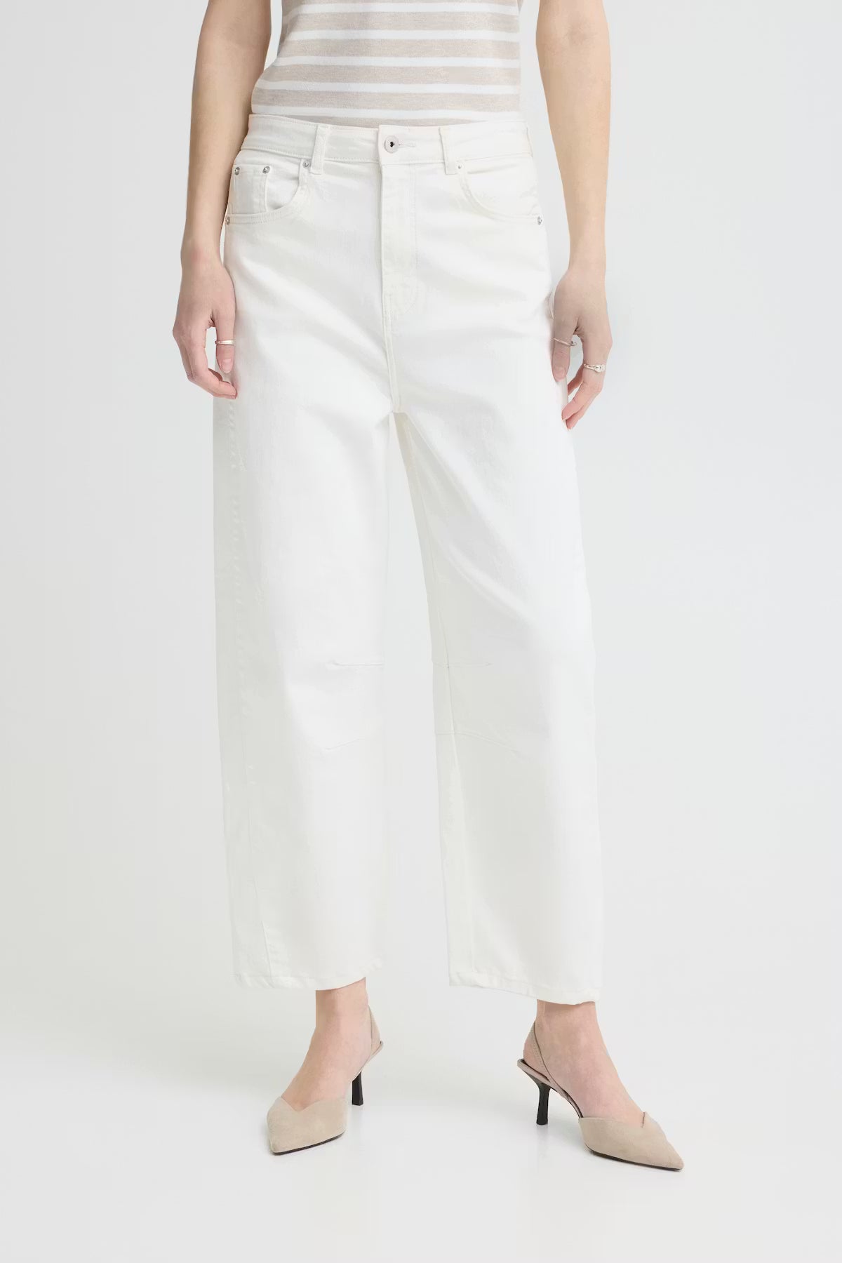 ICHI Ziggy Pant in Blanc de Blanc