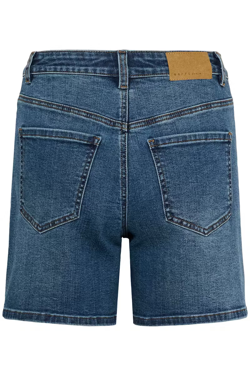 Kaffe Brook Shorts in Medium Blue Denim