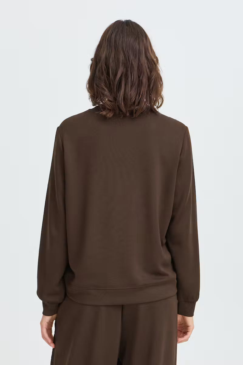 Fransa Aurora Sweatshirt in Mole