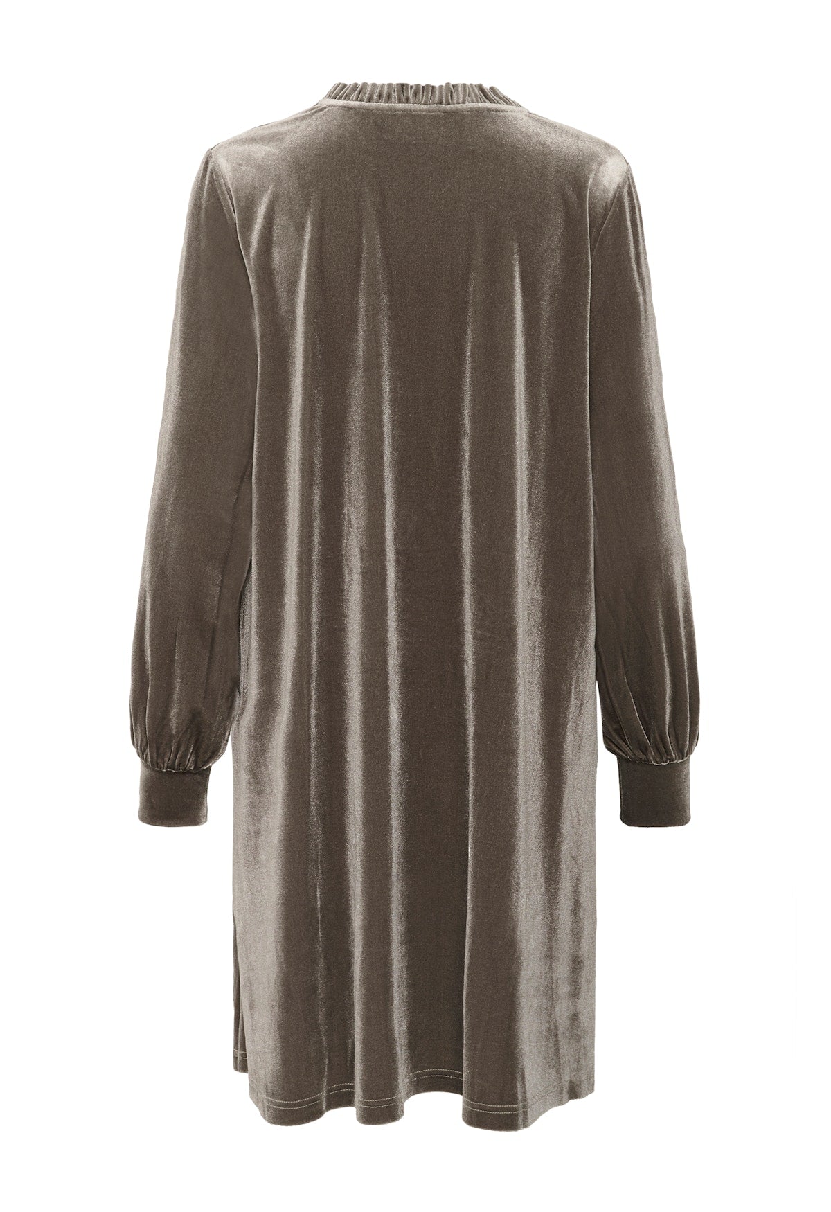 Kaffe Kelly Flounce Dress in Morel