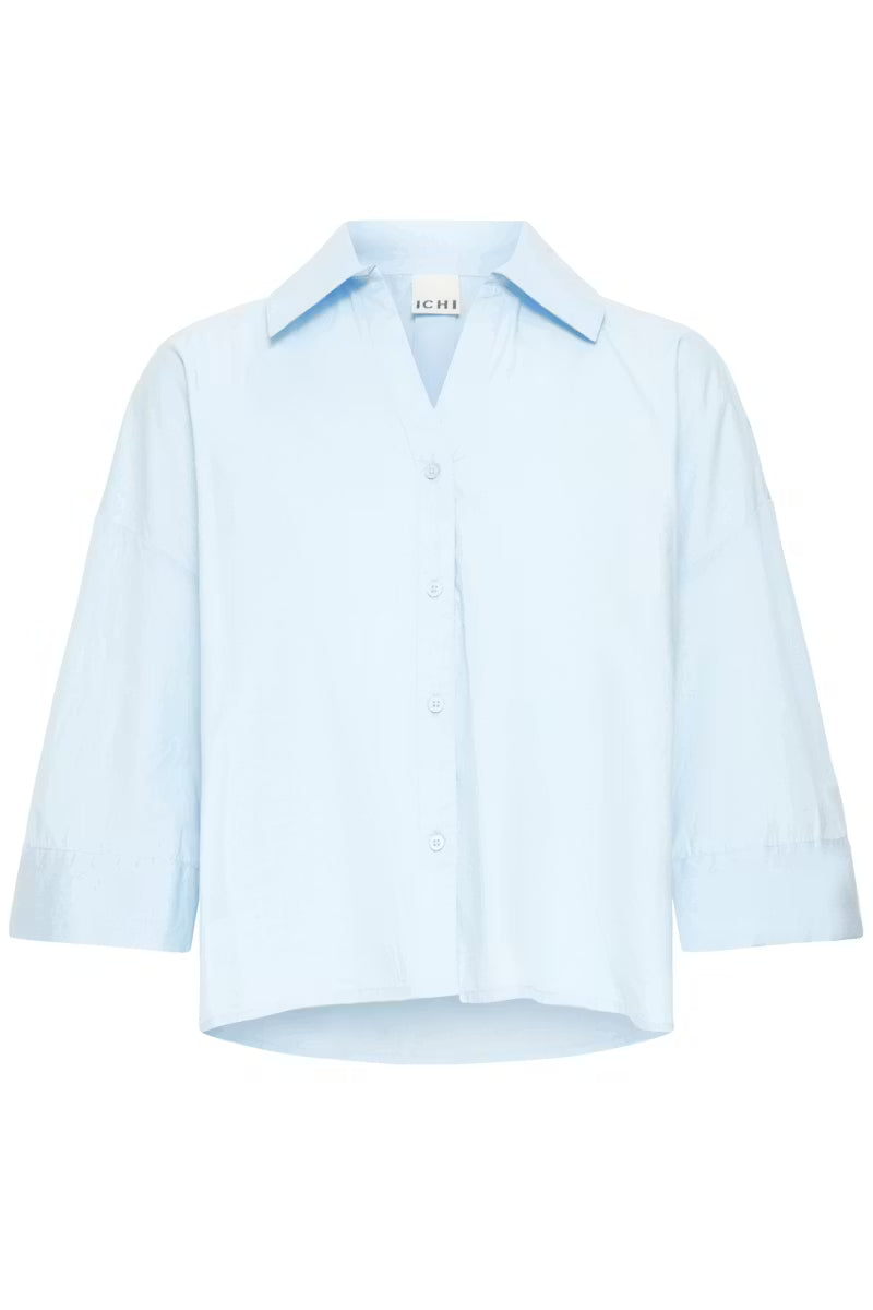 ICHI Luanne Shirt in Floaty Blue