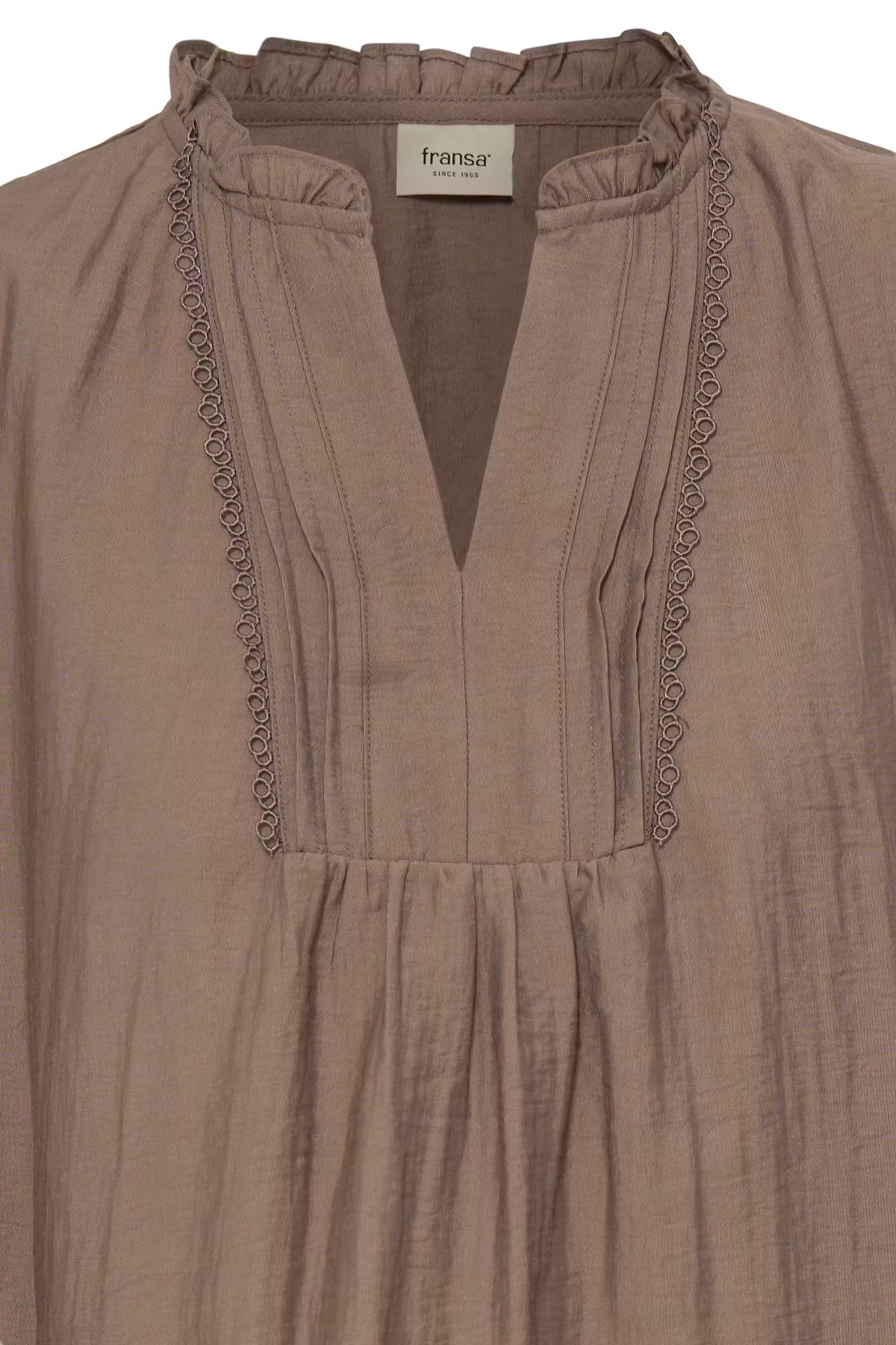 Fransa GIDA Blouse in Driftwood