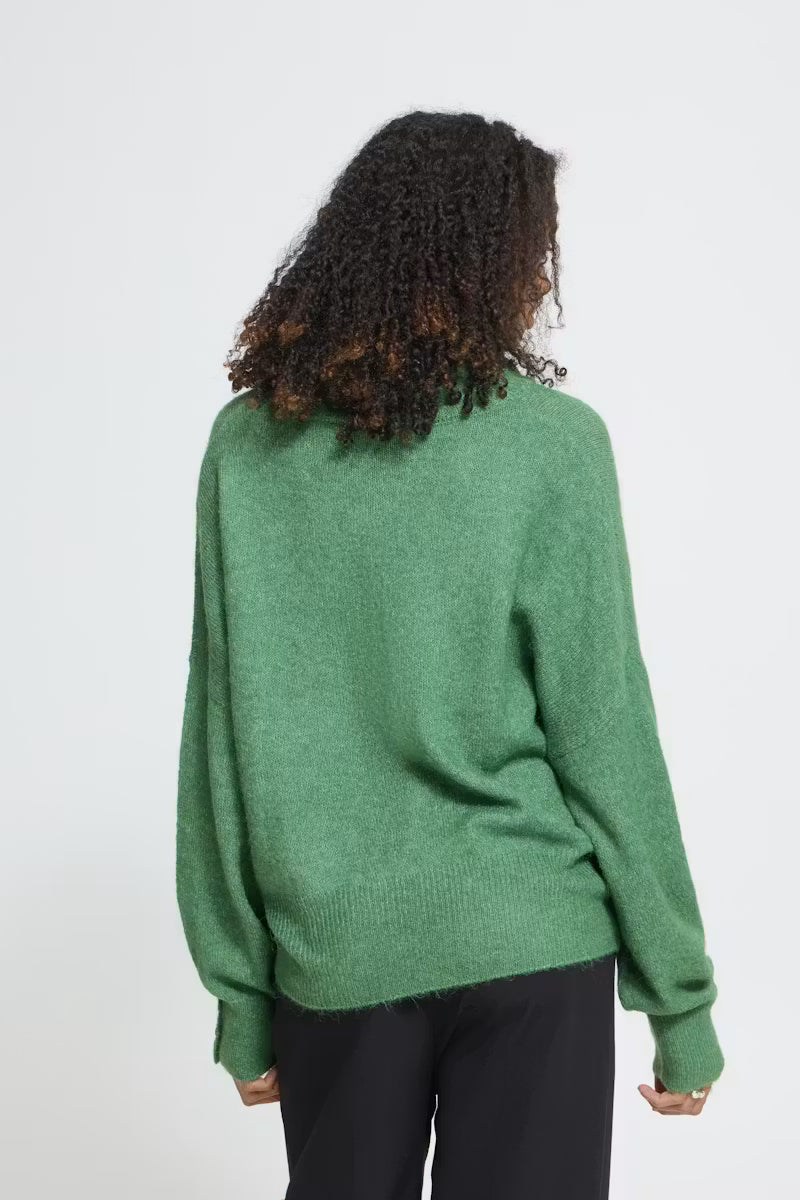 Ichi Kamara Cardigan in Fairway Green