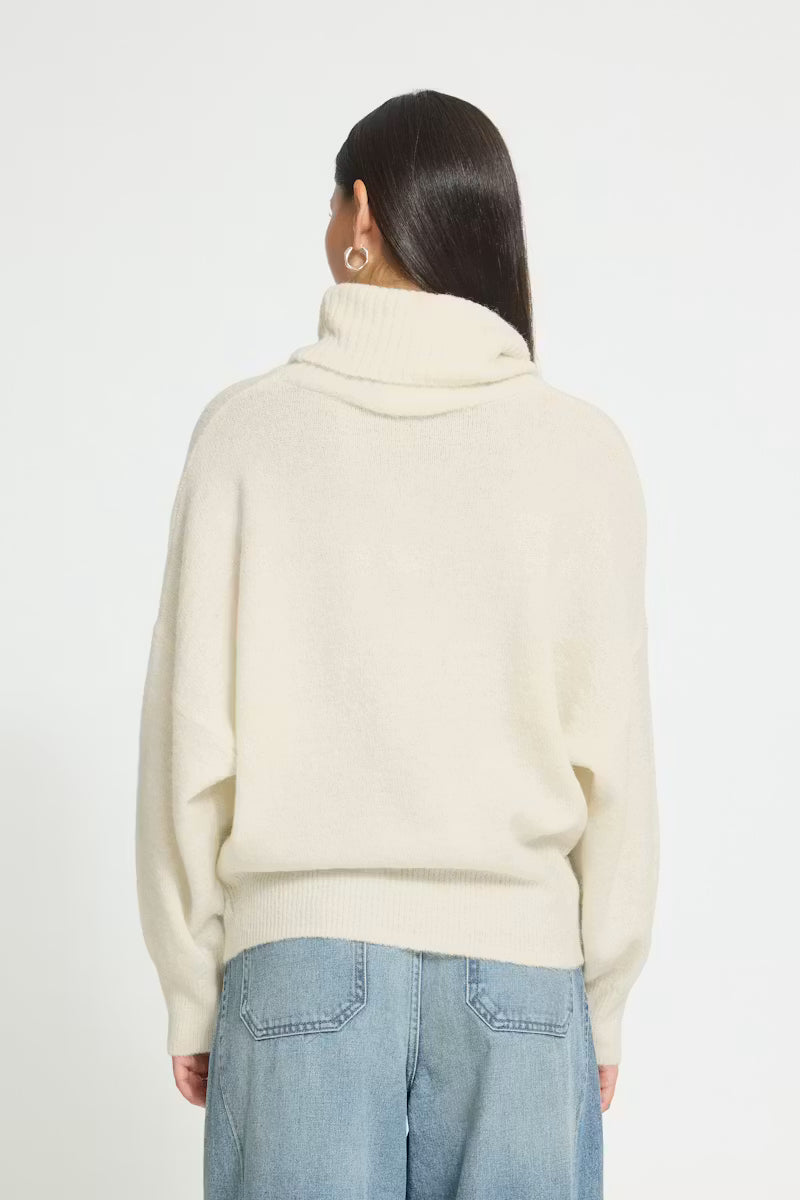 ICHI Kamara Jumper in Cloud Dancer