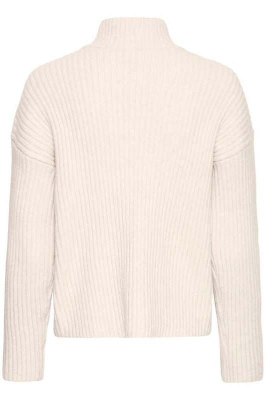Fransa Elly Pullover in Oatmeal Melange