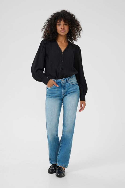 Kaffe Maris Reg Fit Jeans in Vintage Blue