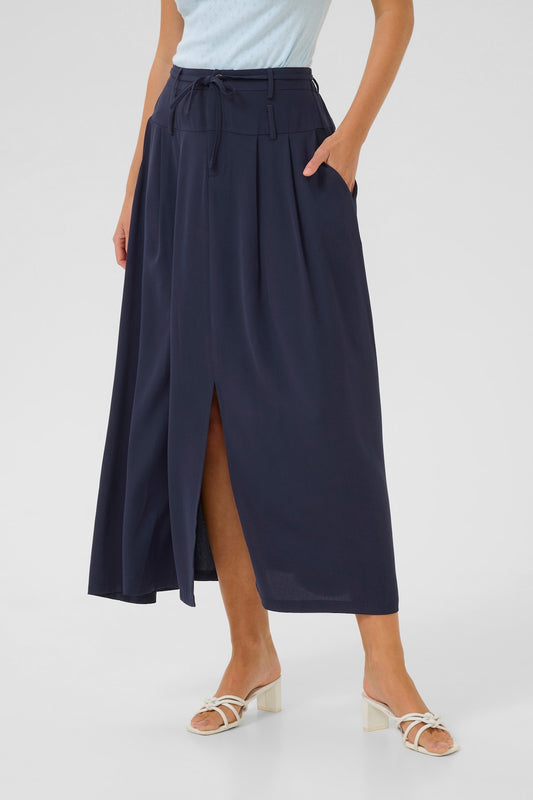 KAFFE Illis Skirt in Midnight Marine