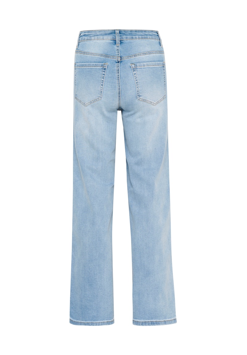 Kaffe Karla HW Wide Jeans in Light Blue Wash