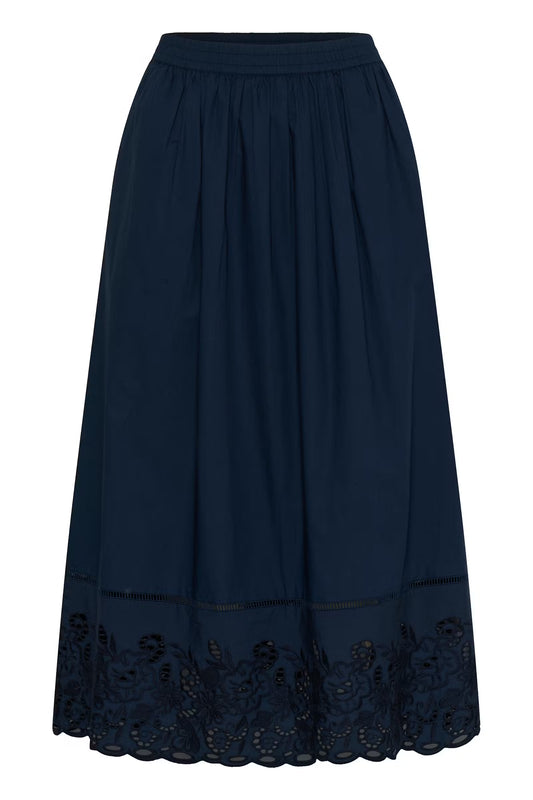 KAFFE Gertrud Skirt in Midnight Marine