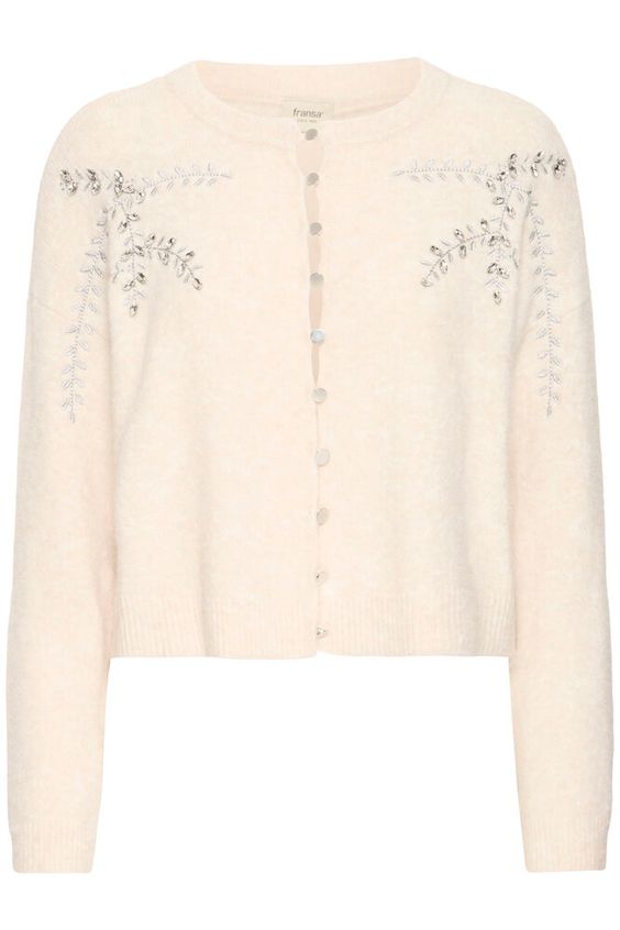 Fransa Kendra Cardigan in Oatmeal