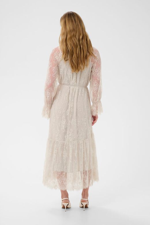 Kaffe Amelie Lace Dress in Moonbeam