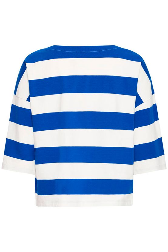 Fransa Siva Tee in True Blue & White Stripe