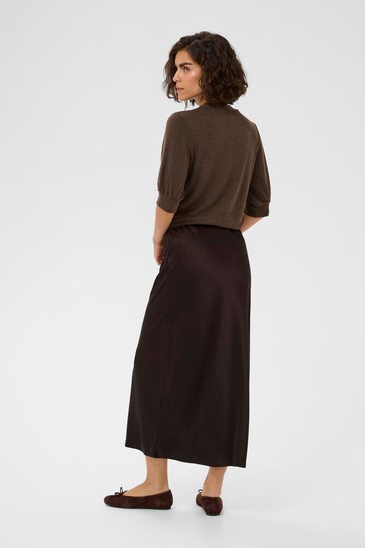 Kaffe Lotte Skirt in Coffee Bean