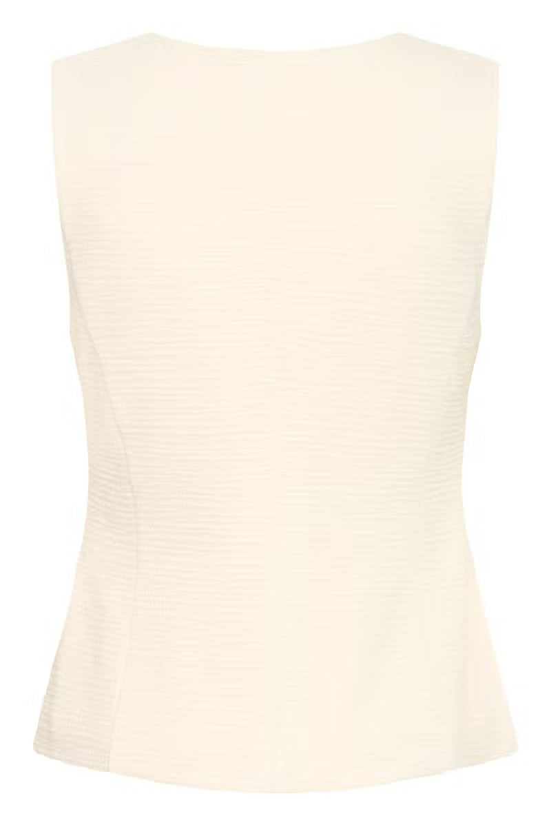 ICHI Kate SS Waistcoat in Almond Milk