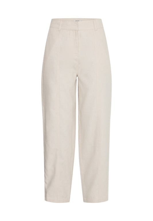 ICHI Zahra Casual Pant in Birch