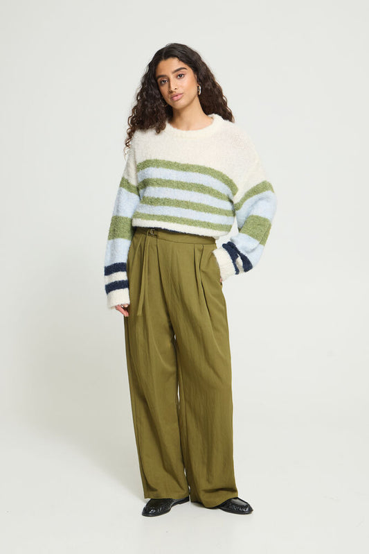 ICHI Leslie Pant in Mayflower Green