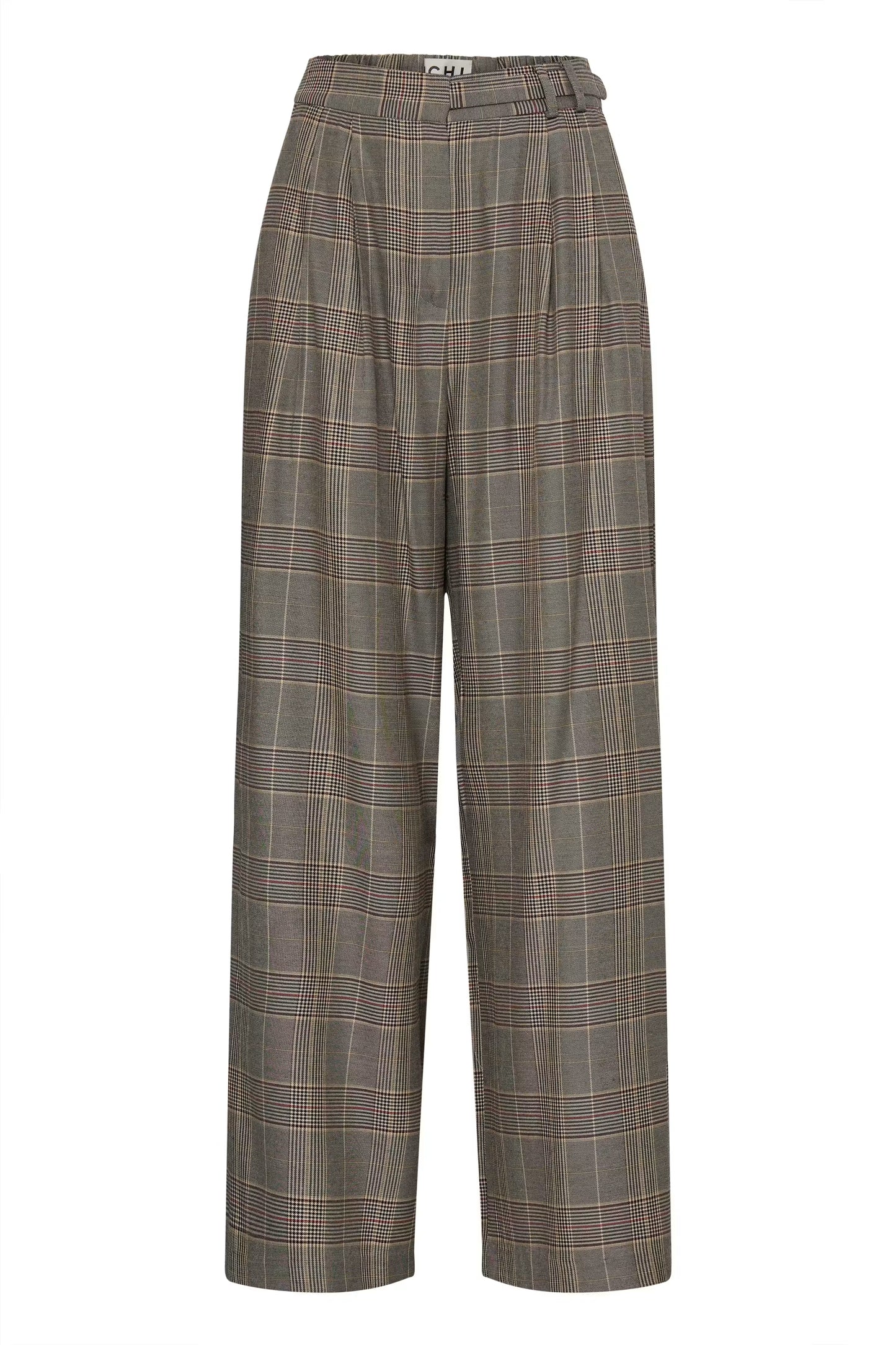 Ichi Laito Pant in Black &Toasted Check