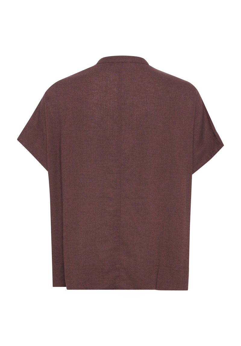 Kaffe Milia Wing Blouse in Fudge