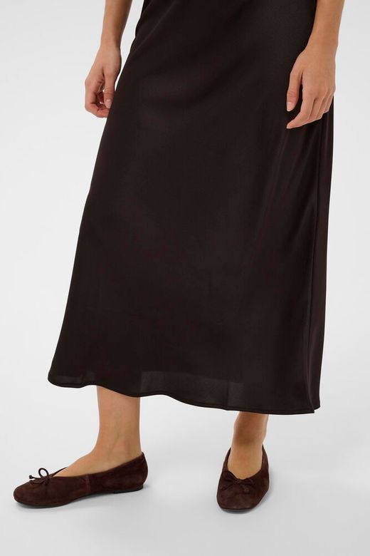 Kaffe Lotte Skirt in Coffee Bean