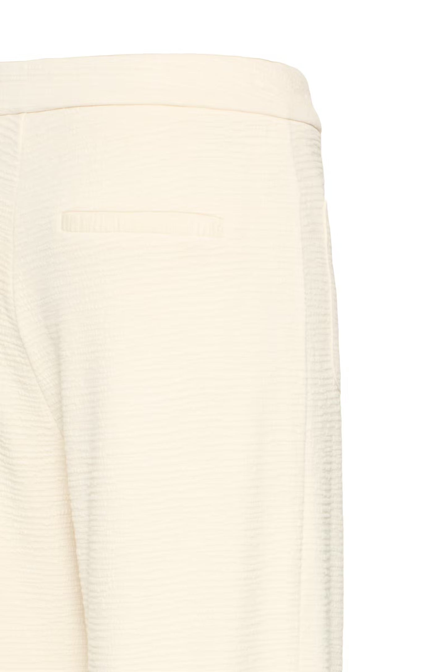 ICHI Kate Cropped Trousers in Almond Milk