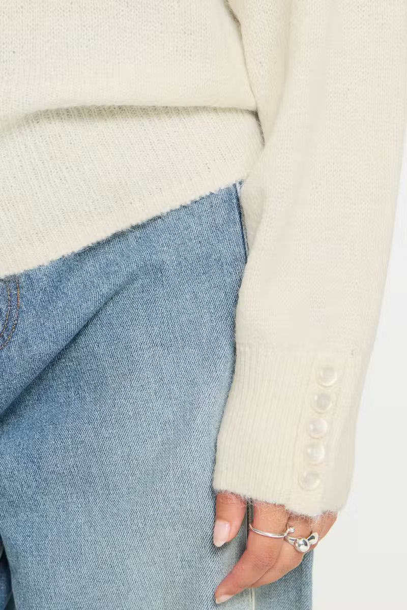 ICHI Kamara Jumper in Cloud Dancer