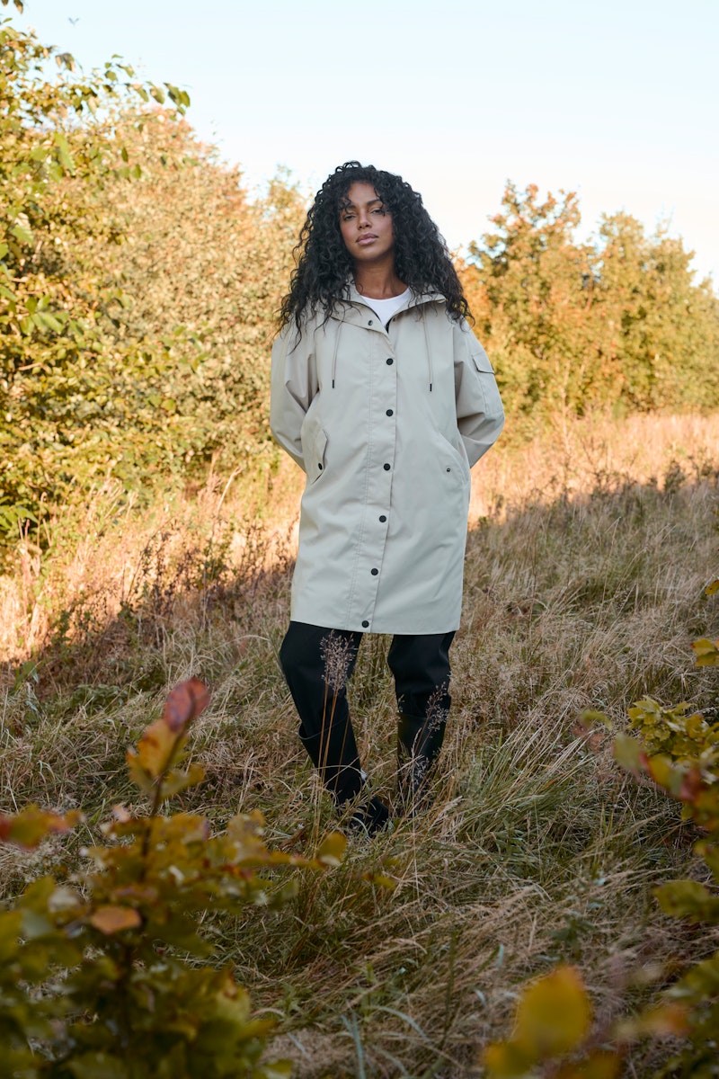 Kaffe Ennie Coat in Feather Grey