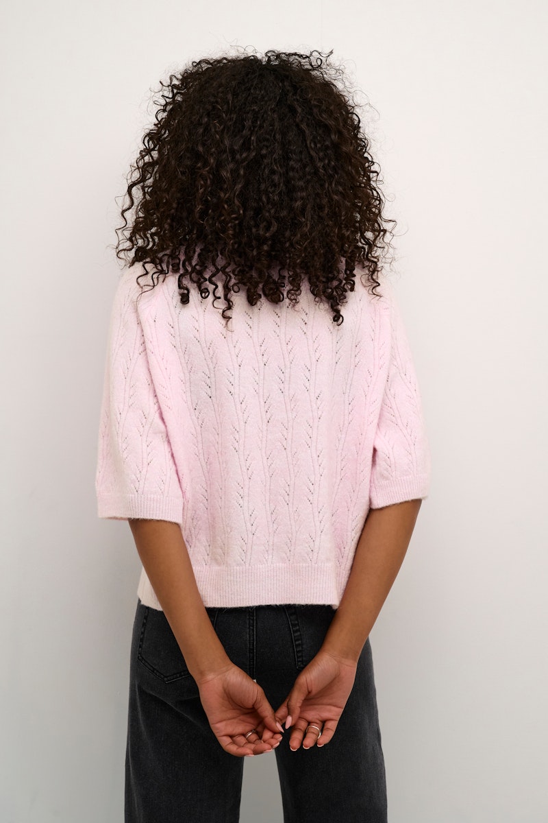 Kaffe Tella Pullover in Lilac Snow Mela
