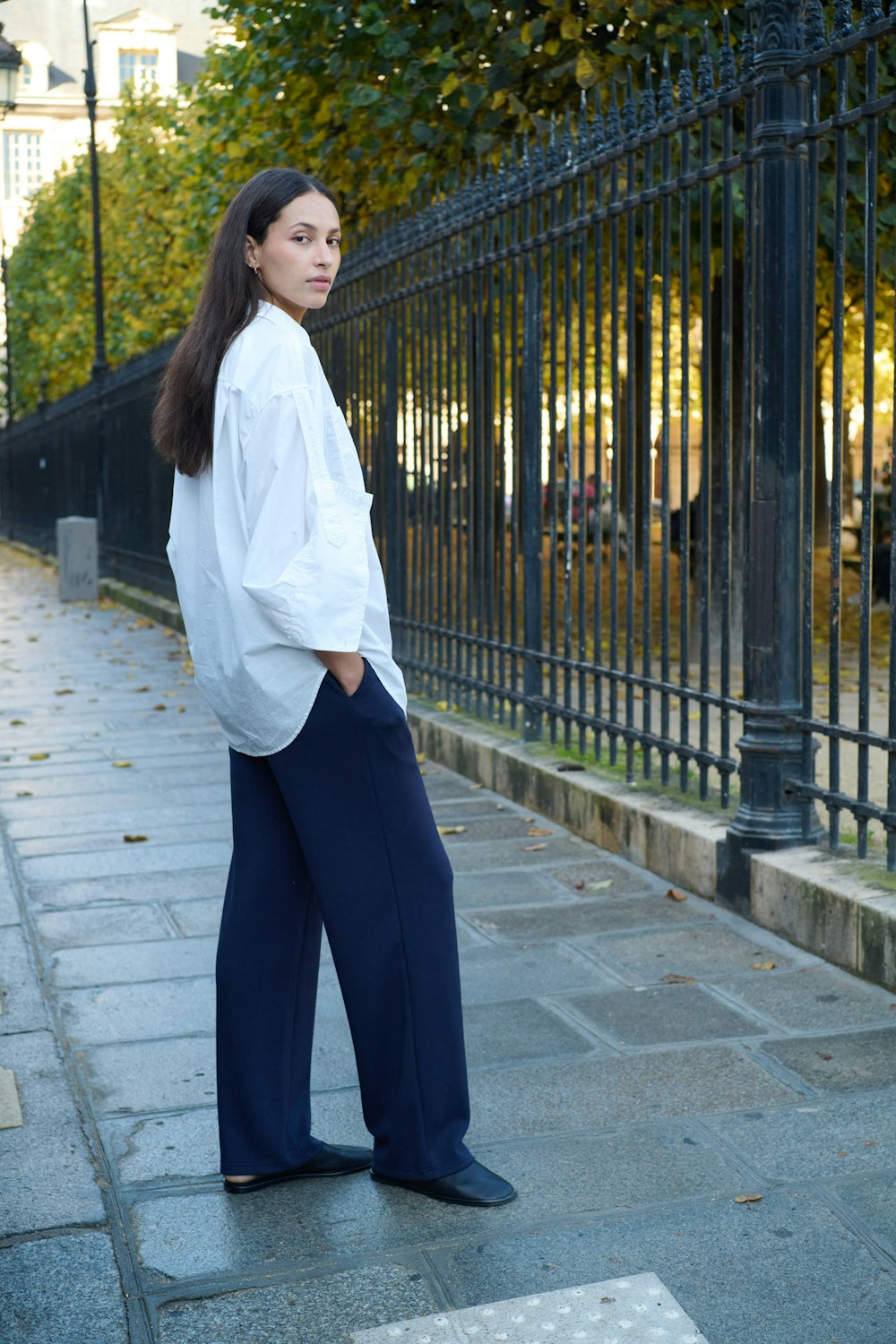 Soaked In Luxury Calico Shirt Blouse in Broken White