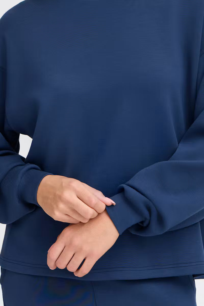 Fransa Aurora Pullover in Navy Blazer