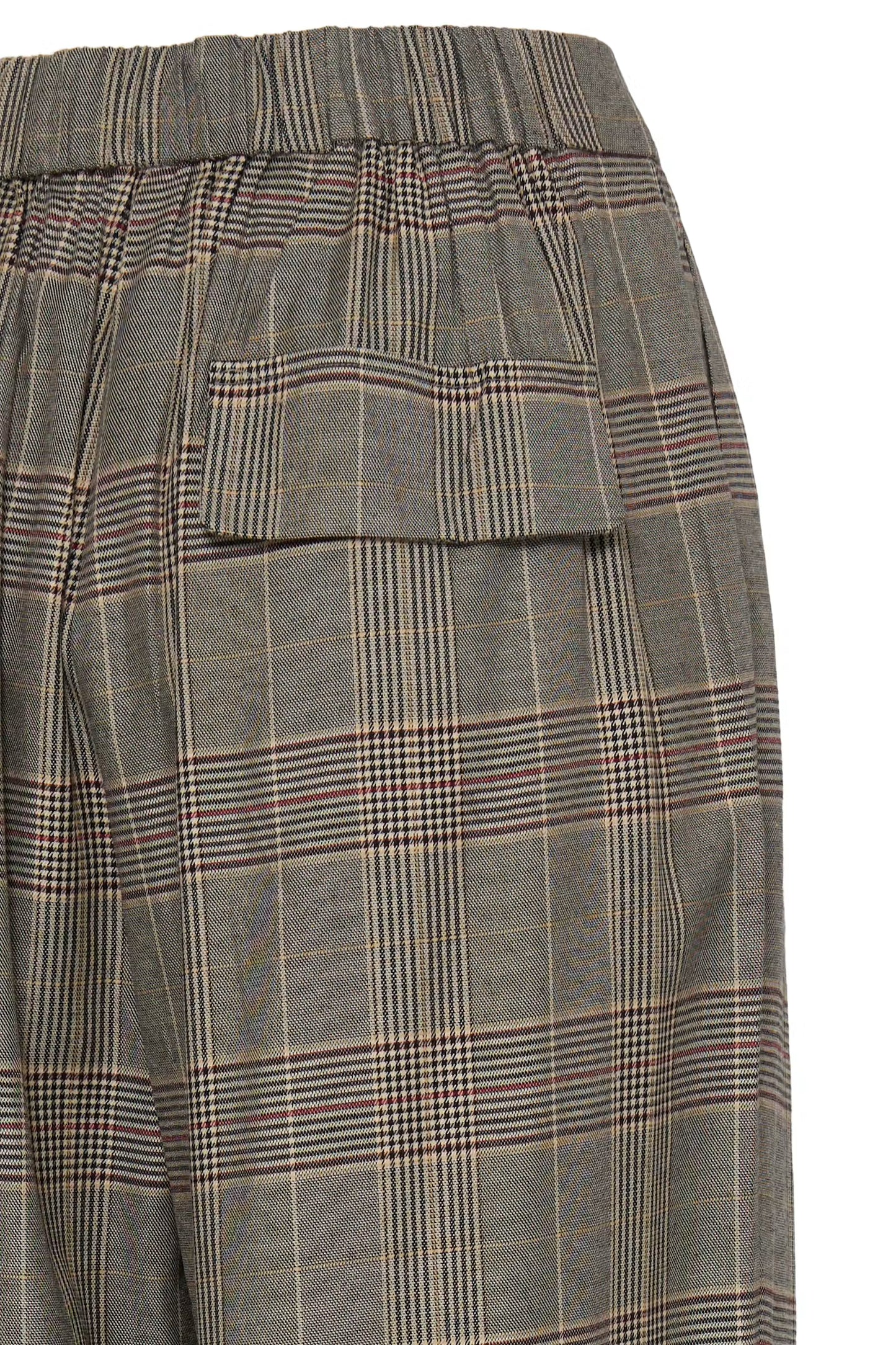 Ichi Laito Pant in Black &Toasted Check