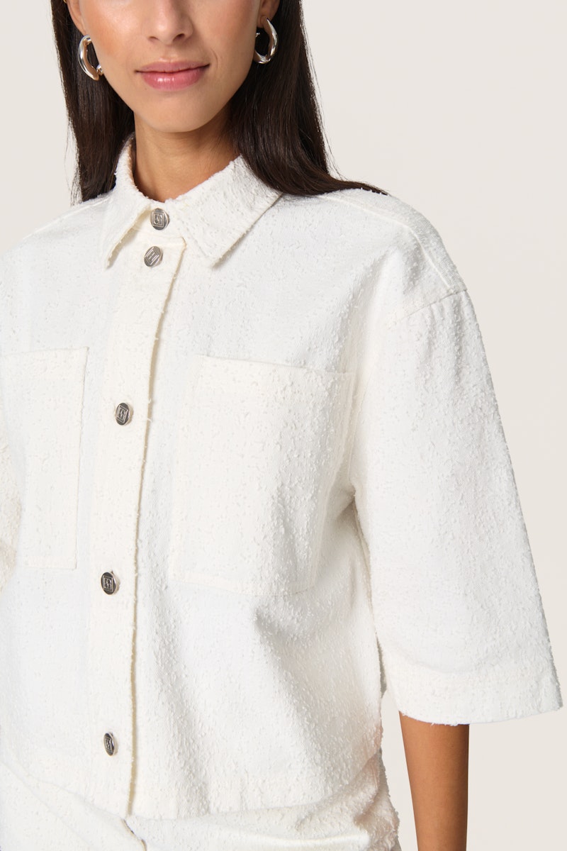 Soaked In Luxury Velma Shirt in Broken White