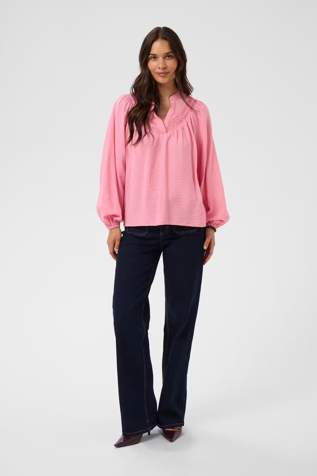 Kaffe Gilda Blouse in Wild Rose