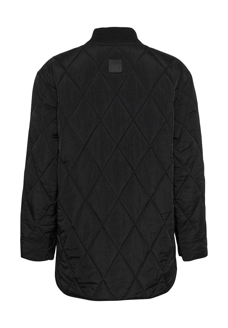 Kaffe Lorena Quilted Jacket in Black Deep