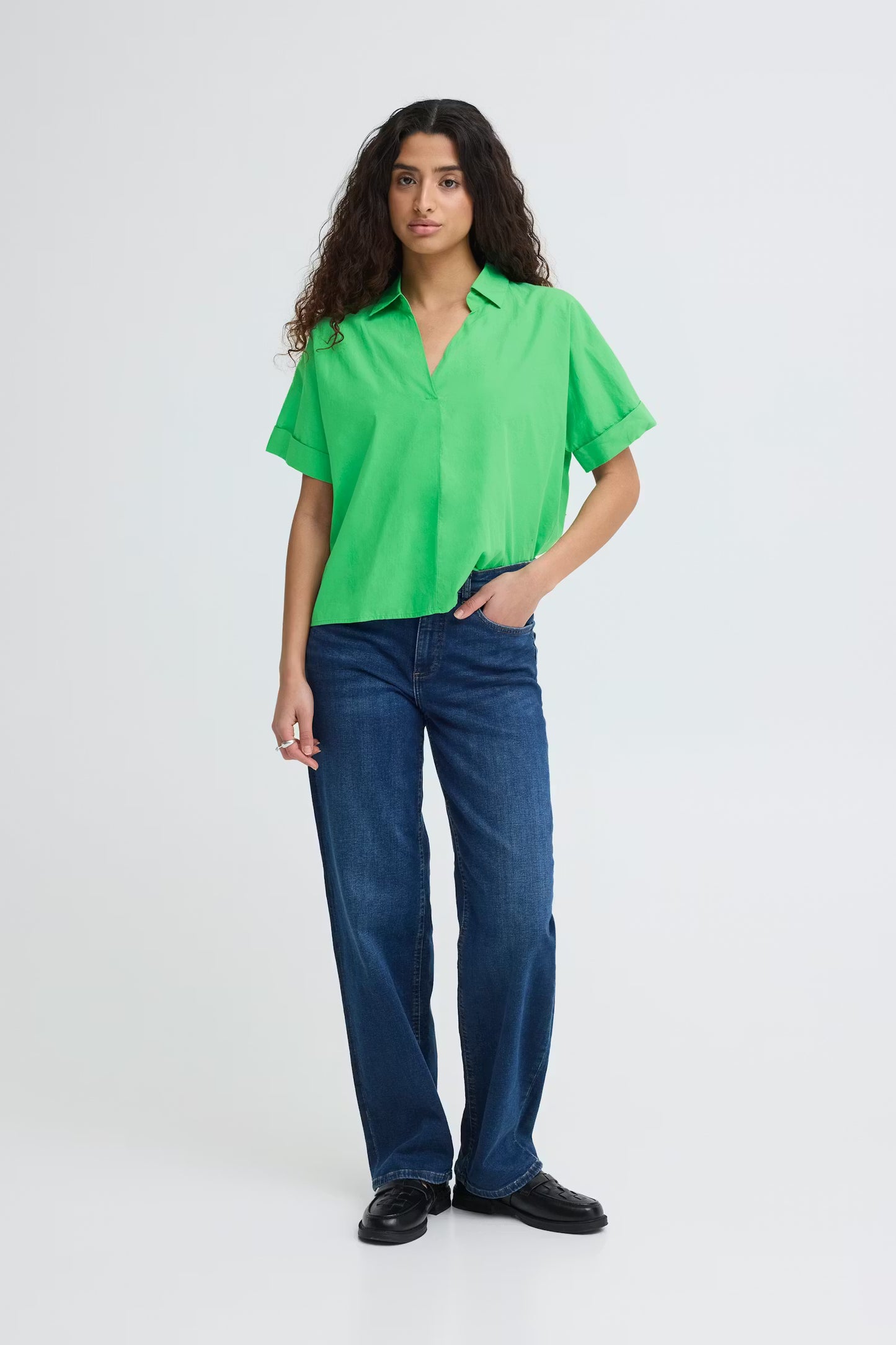 ICHI Imana Shirt in Greenbriar