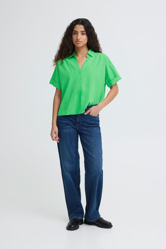 ICHI Imana Shirt in Greenbriar