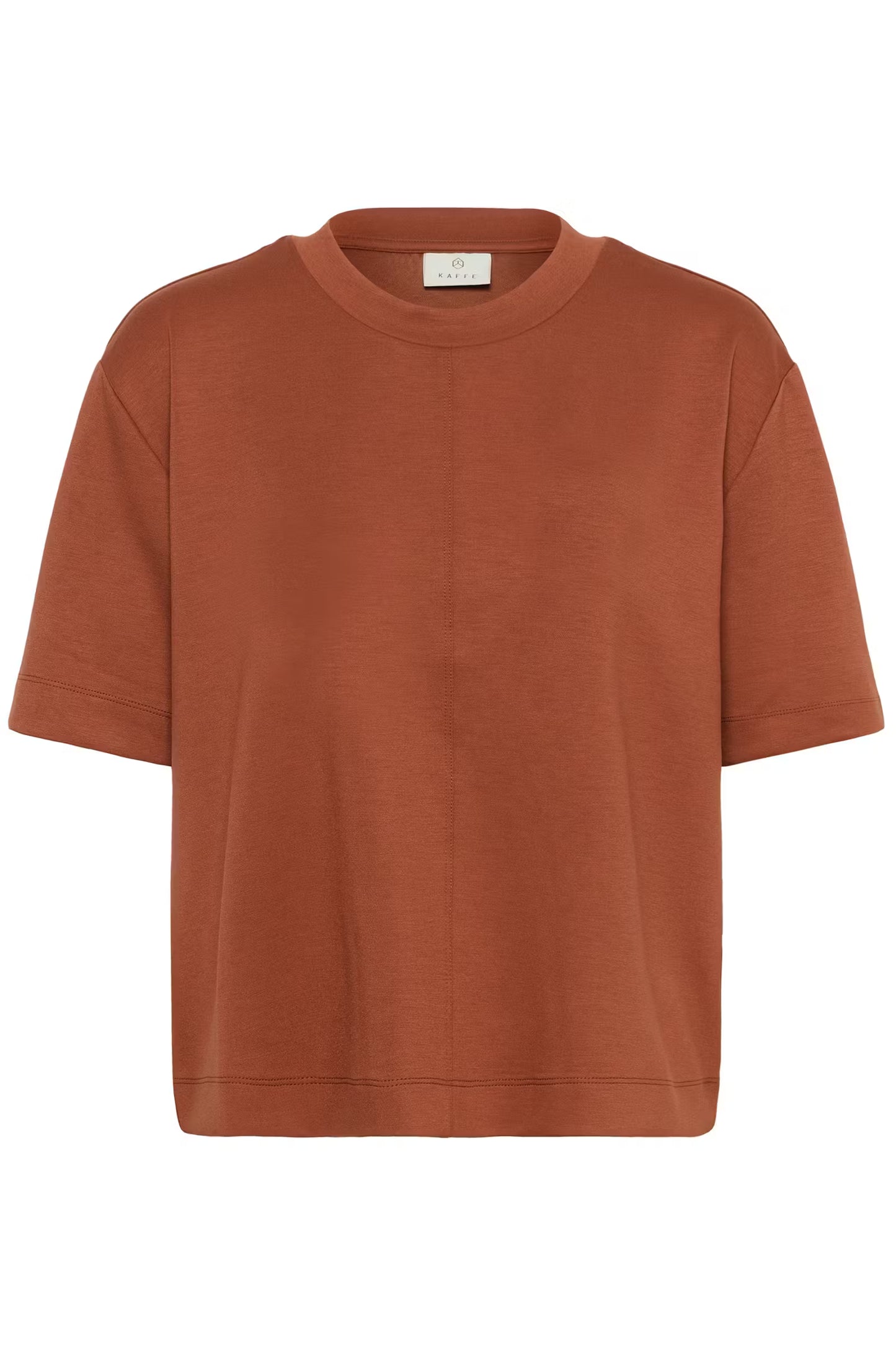 KAFFE Annie Tee in Henna Brown