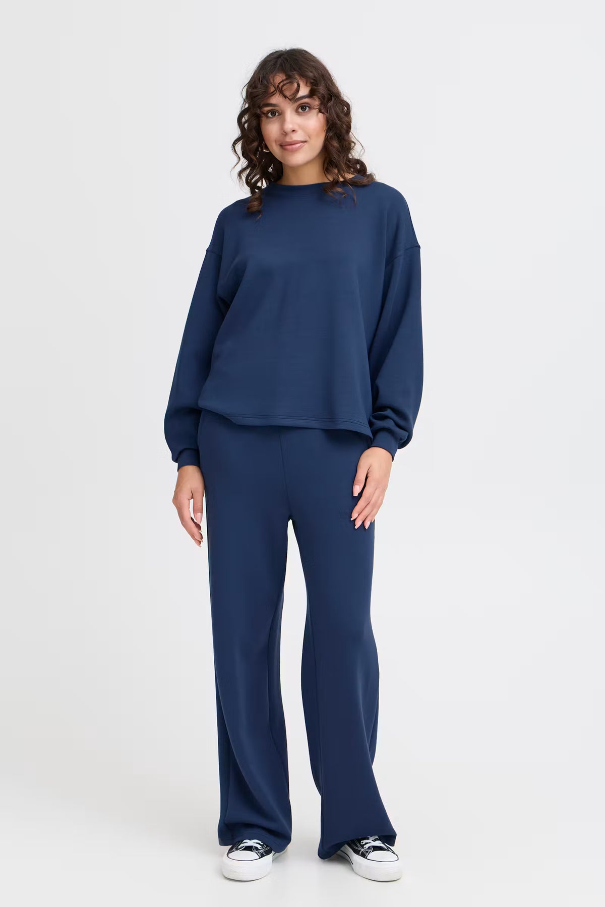 Fransa Aurora Pullover in Navy Blazer