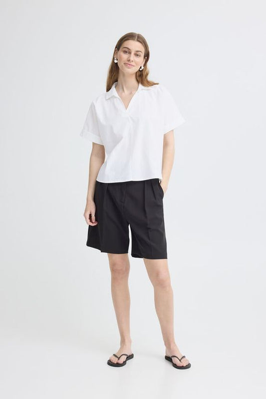 ICHI Imana Shirt in Cloud Dancer