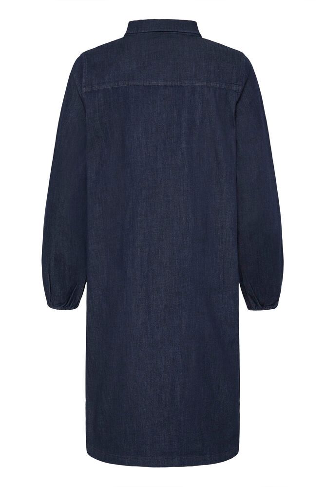 Fransa Chicago Dress in Unwashed Blue Denim