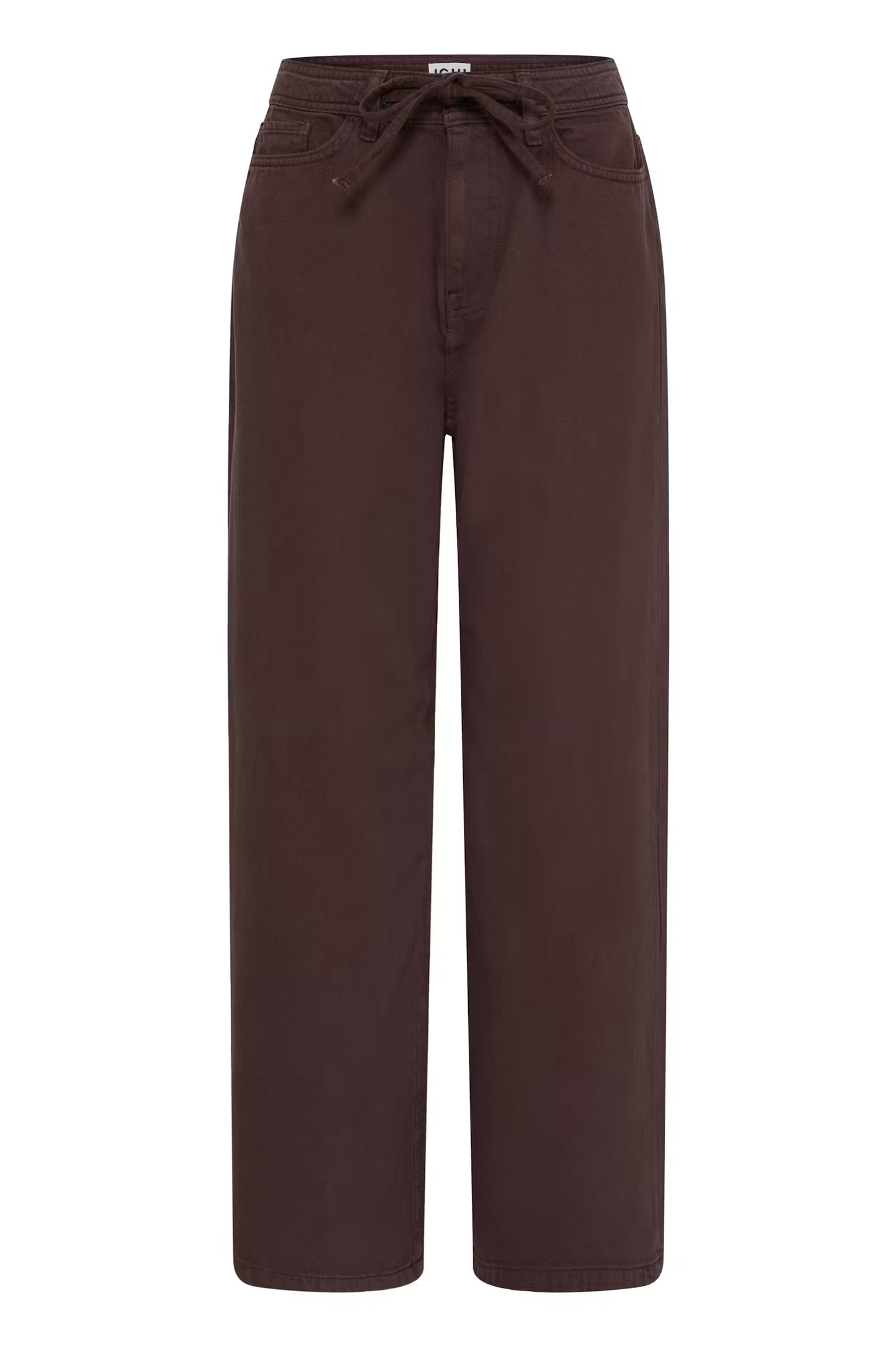 ICHI Hezano Wide Pant in Chicory Coffee / Brown