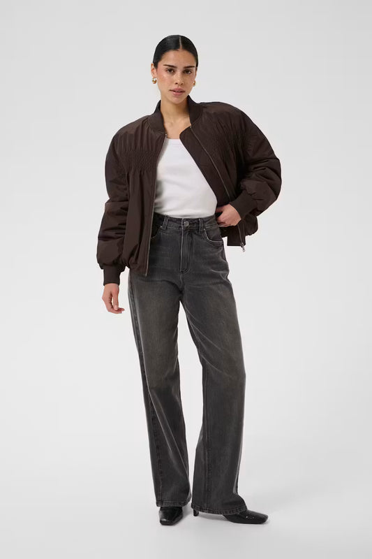 Kaffe Aarlette Coat in Coffee Bean