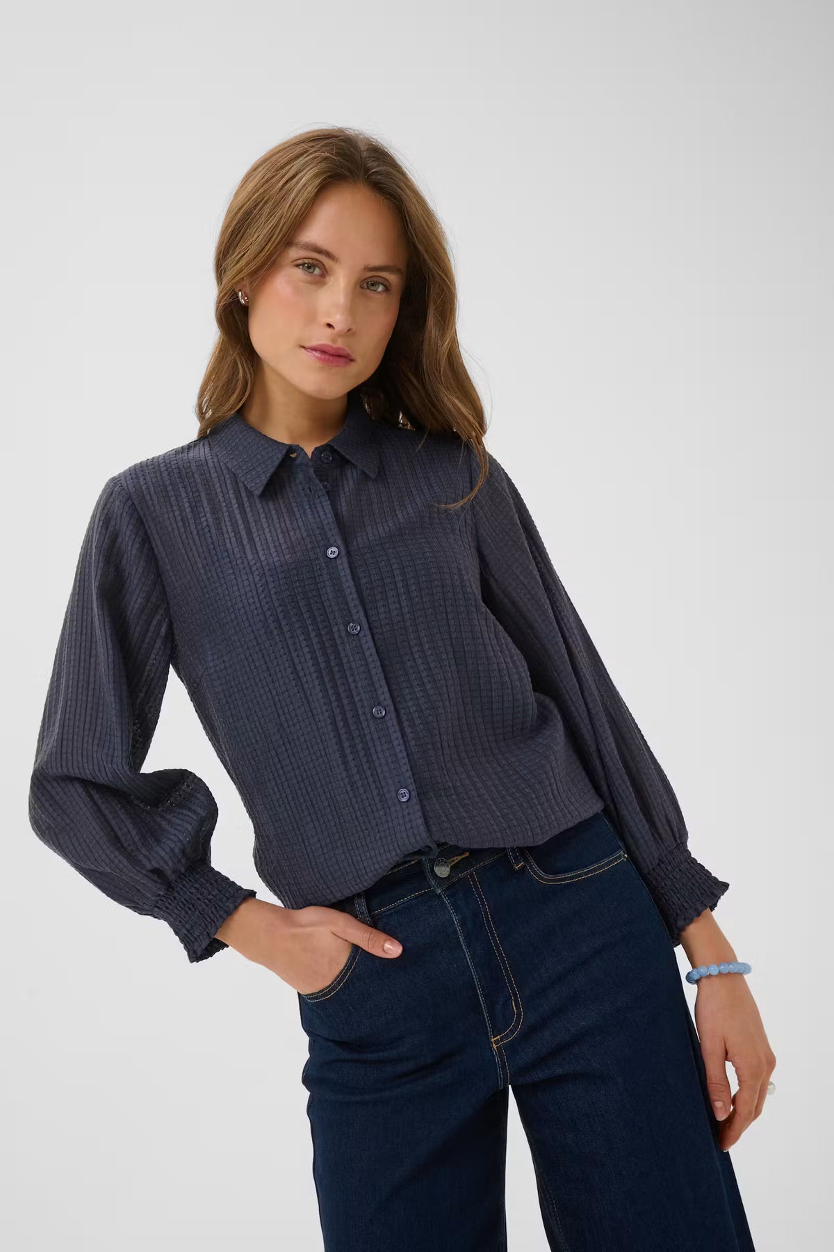 Kaffe Rea Shirt in Graphite