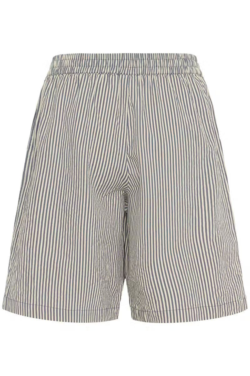 Kaffe Naya Short in Midnight/White Stripe