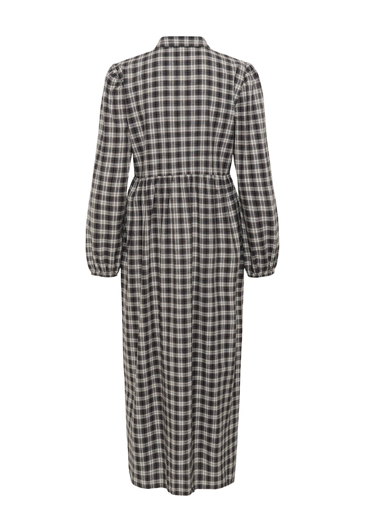 Kaffe Elna Shirt Dress in Black & Grey Check