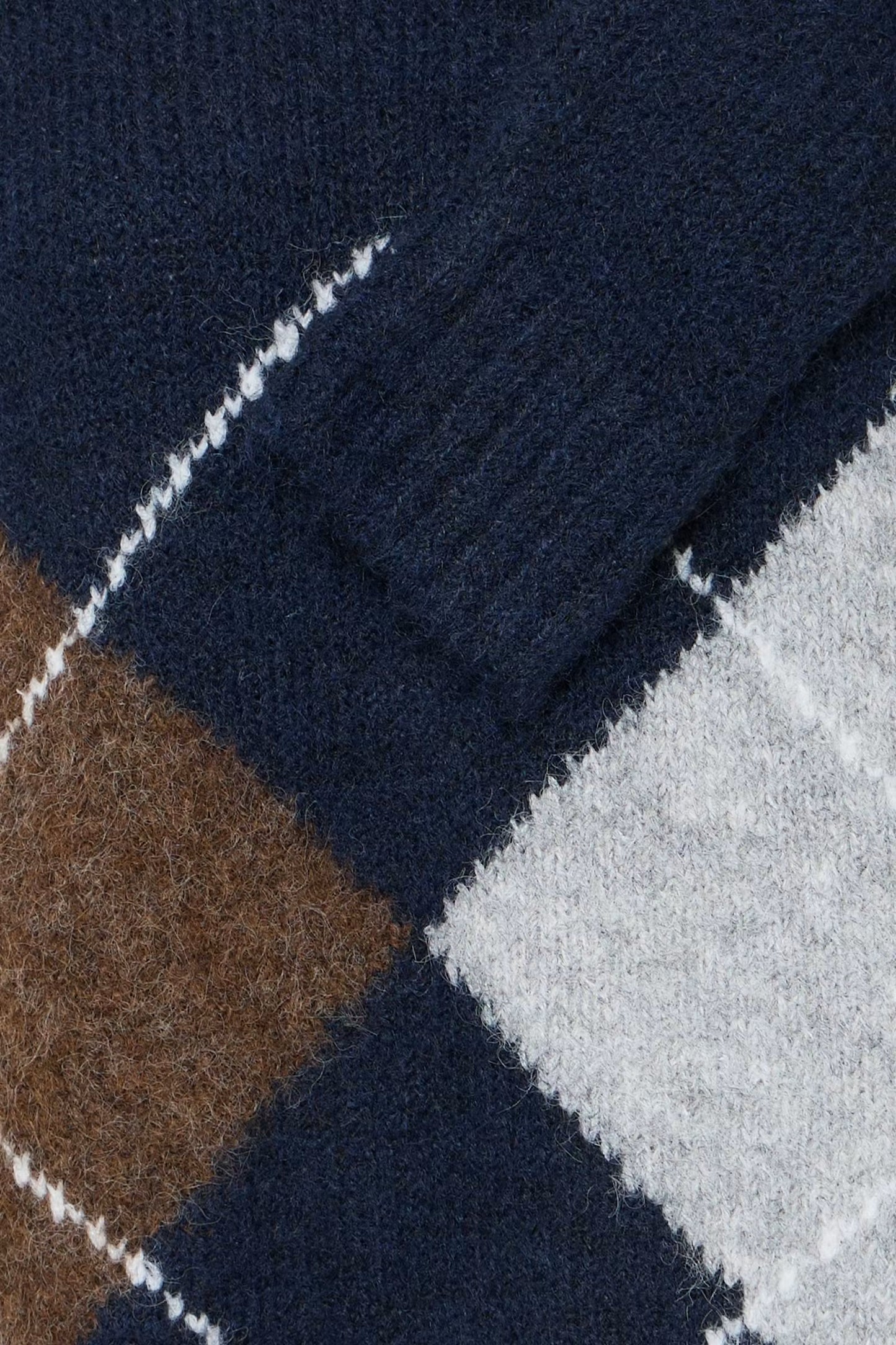ICHI Bayana LS Jumper in Total Eclipse Harlekin