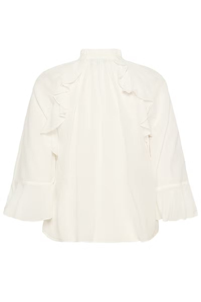 Kaffe Flora Blouse in Chalk