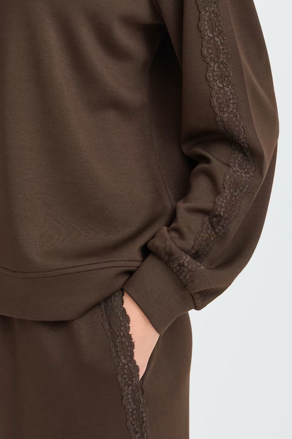 Fransa Aurora Sweatshirt in Mole