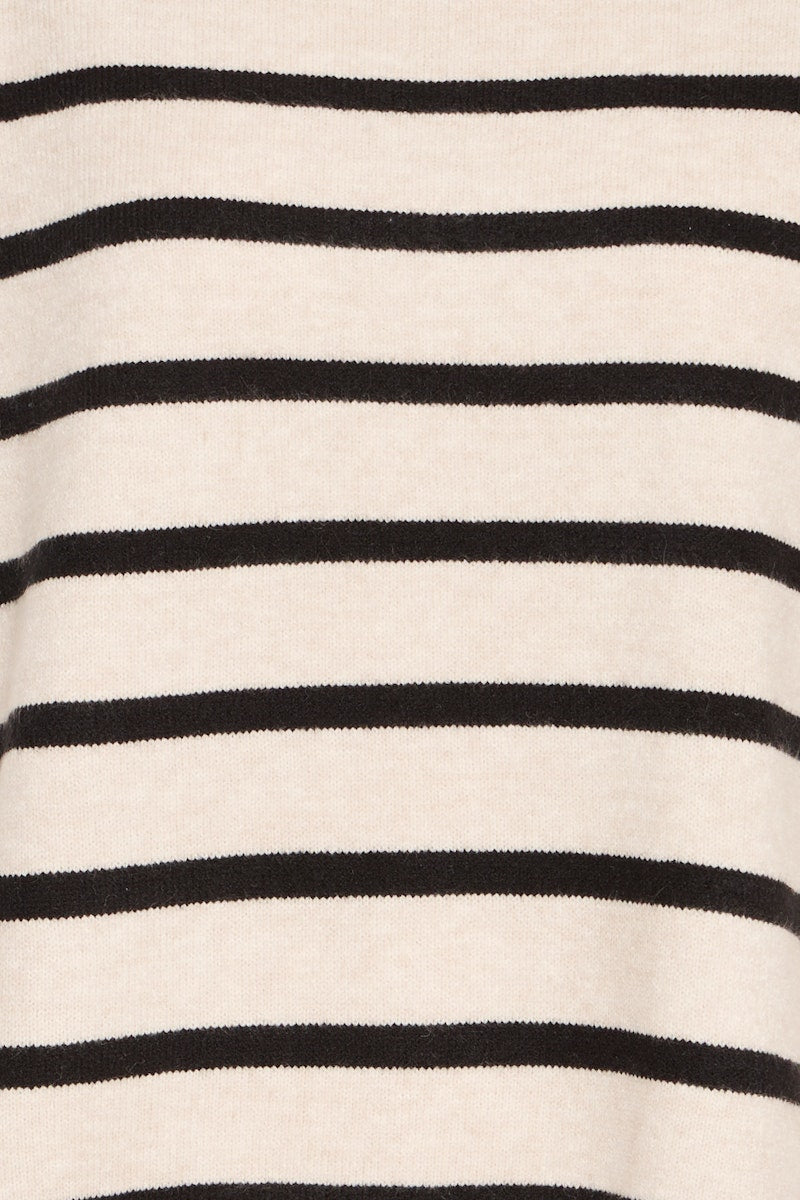 Fransa Bitte Poncho in Limestone Melange